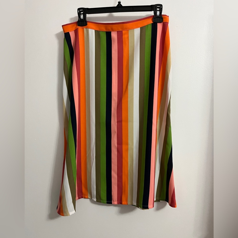 Gianni Bini Midi Striped Skirt